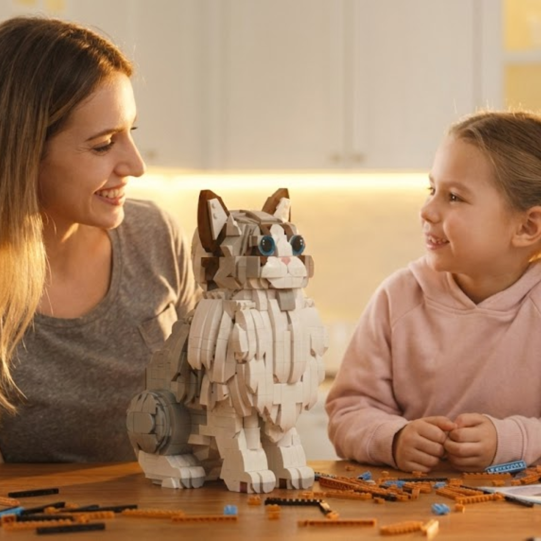 O Companheiro Perfeito: Gato Ragdoll (1438 peças)