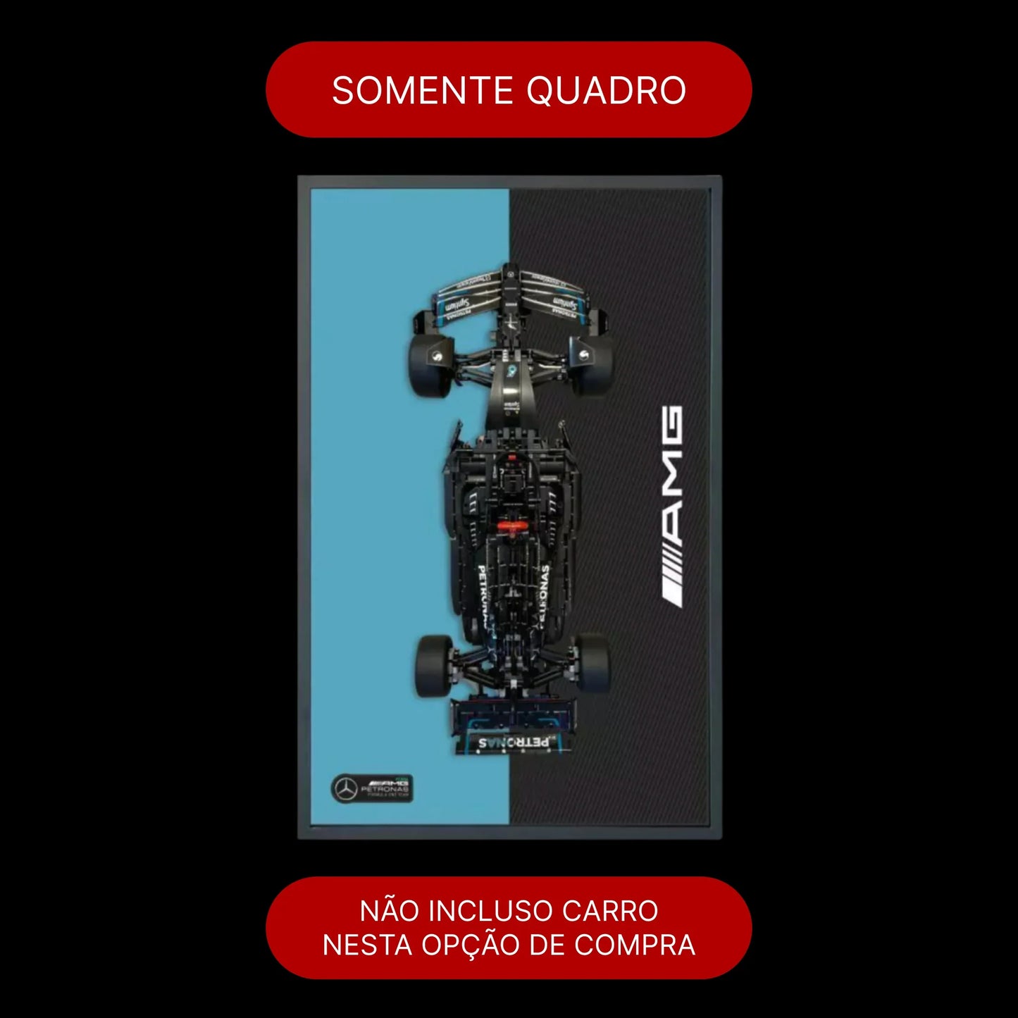 Quadro de Acrílico - Fórmula 1 da Mercedes