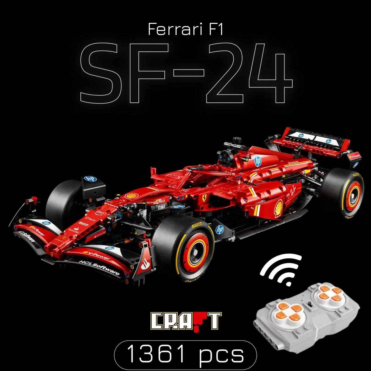 Kit Motor Elétrico para a Ferrari SF24 F1