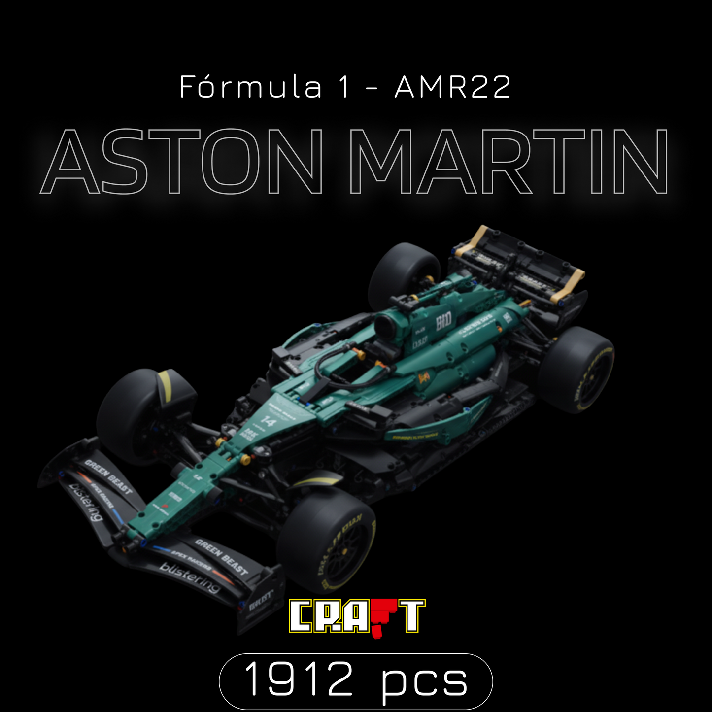 Fórmula 1 - Aston Martin AMR22 (1912 peças)