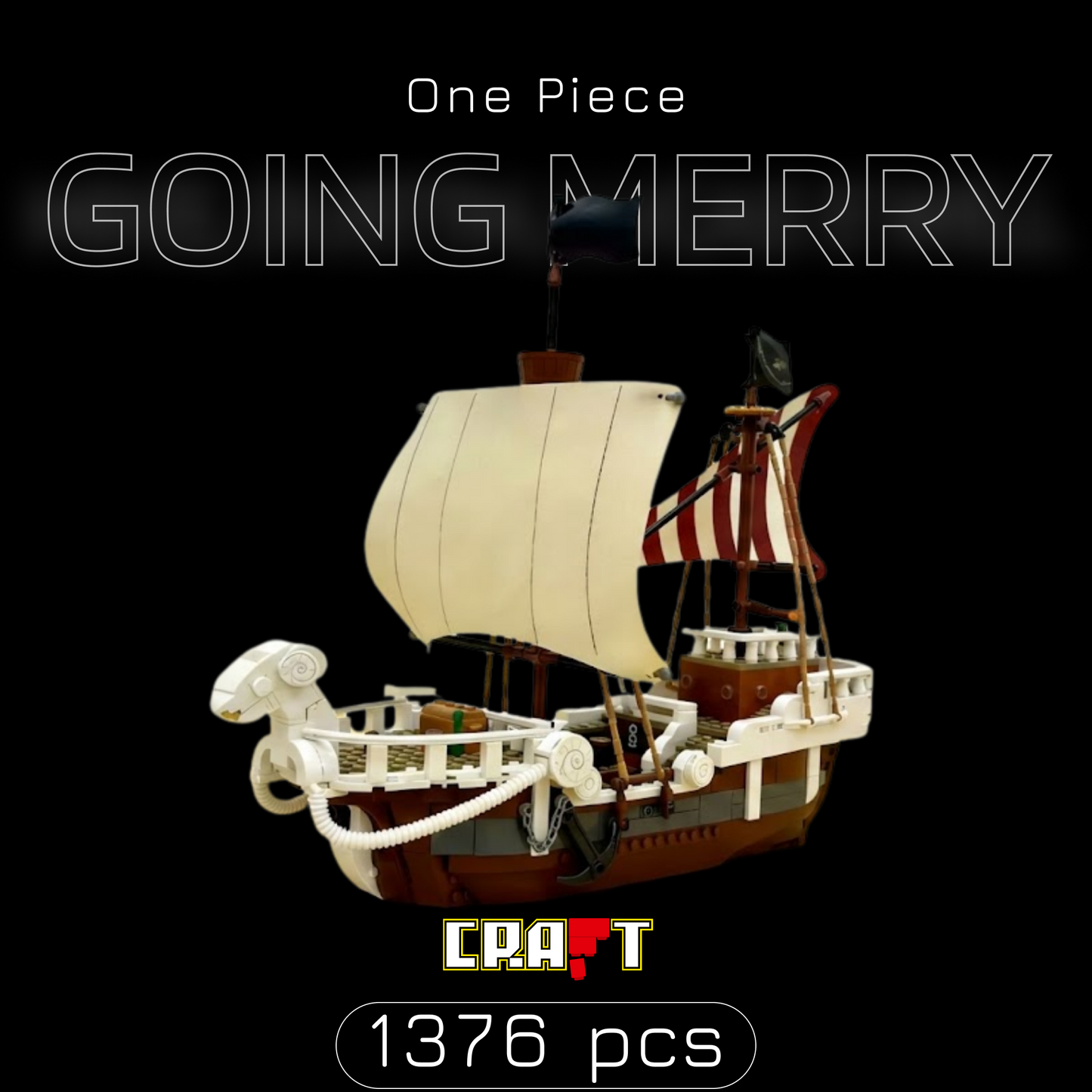 One Piece - Going Merry (1376 peças)