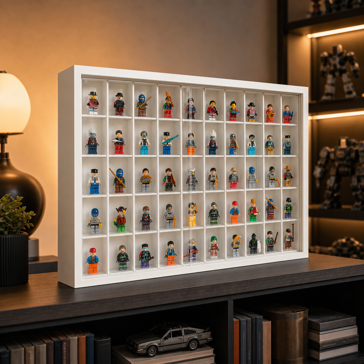 Expositor de Acrílico - 50 Minifiguras