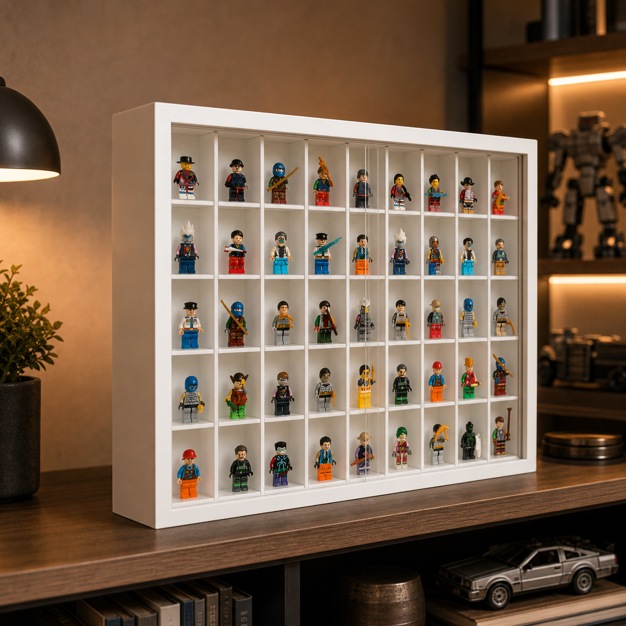 Expositor de Acrílico - 50 Minifiguras