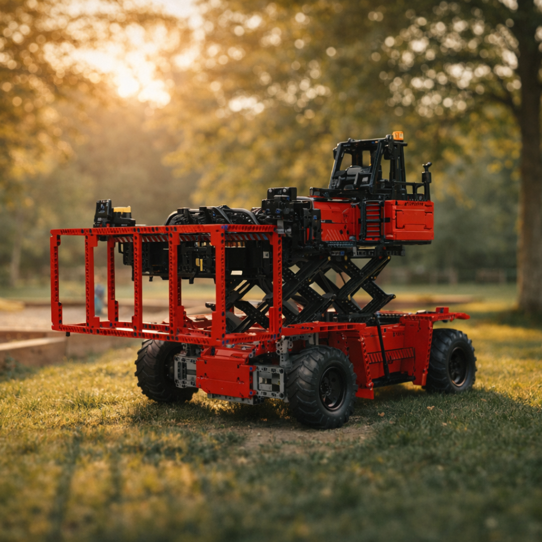 Empilhadeira de Contêineres Vermelha (4.878 peças)