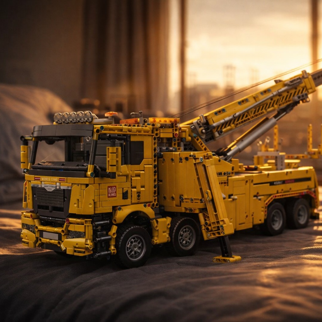 Caminhão Guincho MAN TGS Amarelo (4.883 peças)