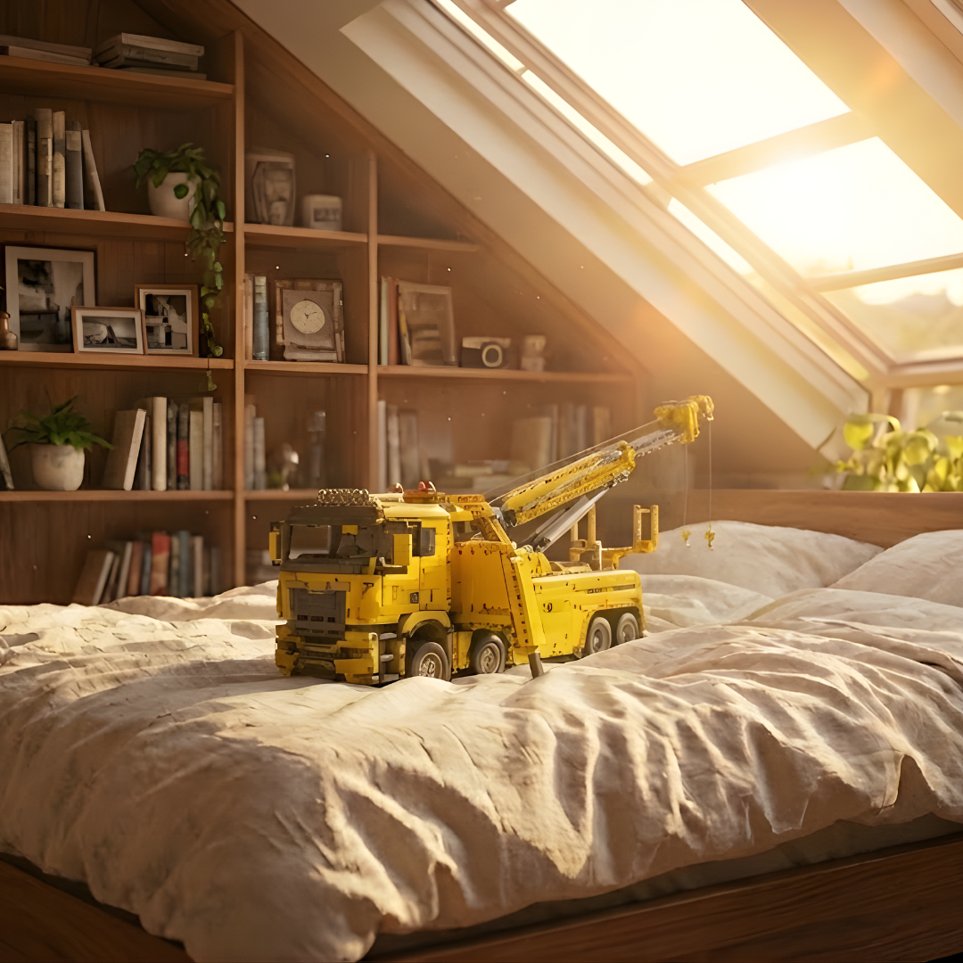 Caminhão Guincho MAN TGS Amarelo (4.883 peças)