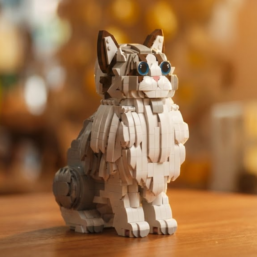 O Companheiro Perfeito: Gato Ragdoll (1438 peças)