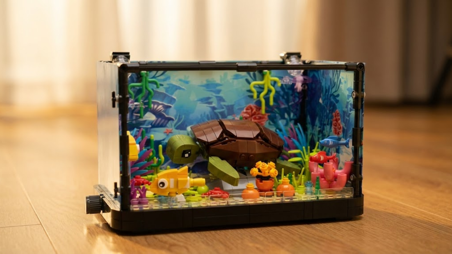 Aquário Iluminado: Tartaruga (753 peças)