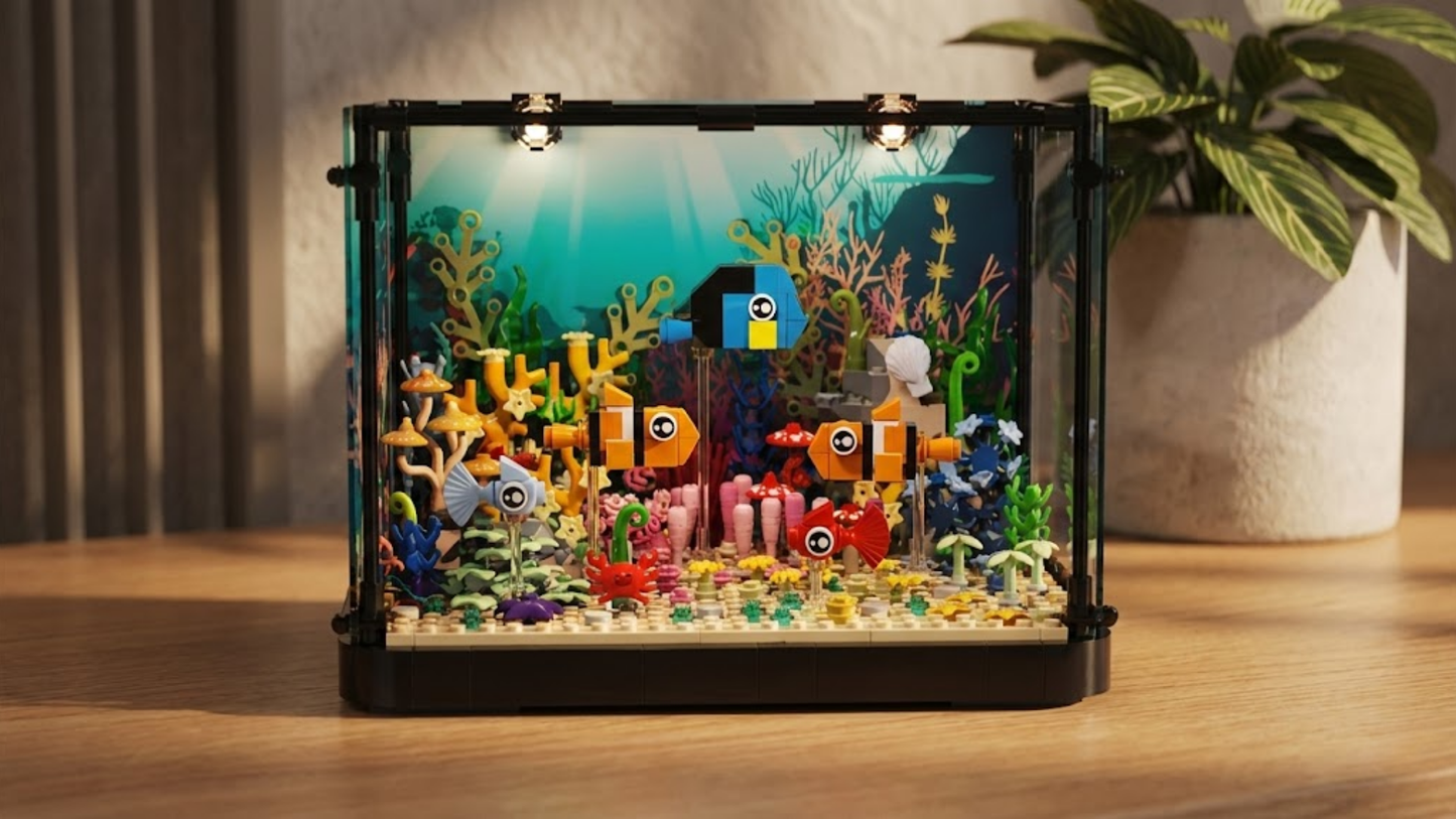 Aquário Tropical: Corais Iluminados (725 peças)