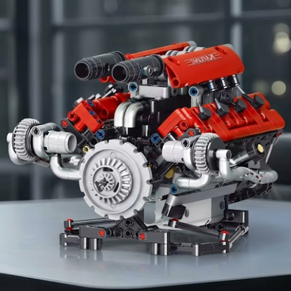 Tech-Turbo V8 (653 peças) - Brics Craft