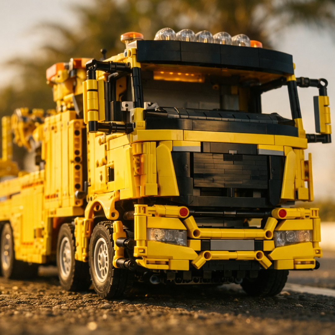 Caminhão Guincho MAN TGS Amarelo (4.883 peças)