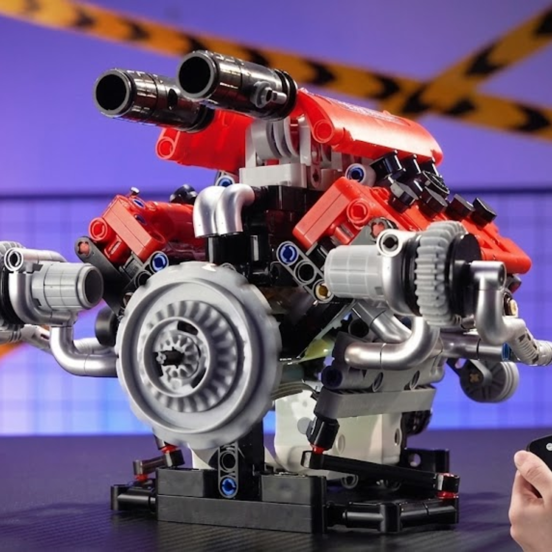 Tech-Turbo V8 (653 peças) - Brics Craft
