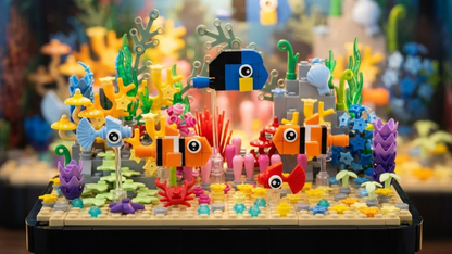 Aquário Tropical: Corais Iluminados (725 peças)