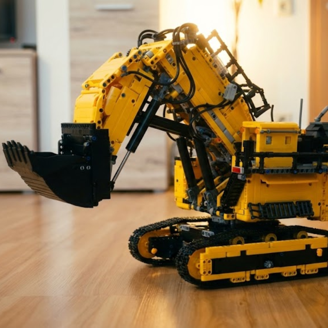 Escavadeira - Liebherr R 9800 Amarela (4767 peças)