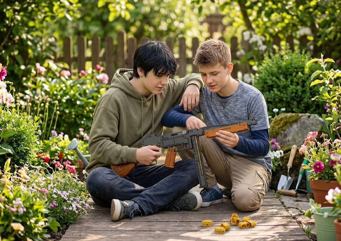 Submetralhadora Tommy Gun (1208 peças)