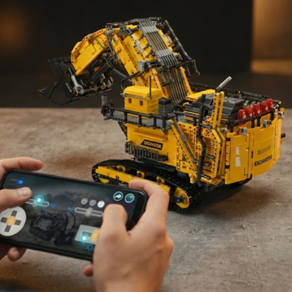 Escavadeira - Liebherr R 9800 Amarela (4767 peças)