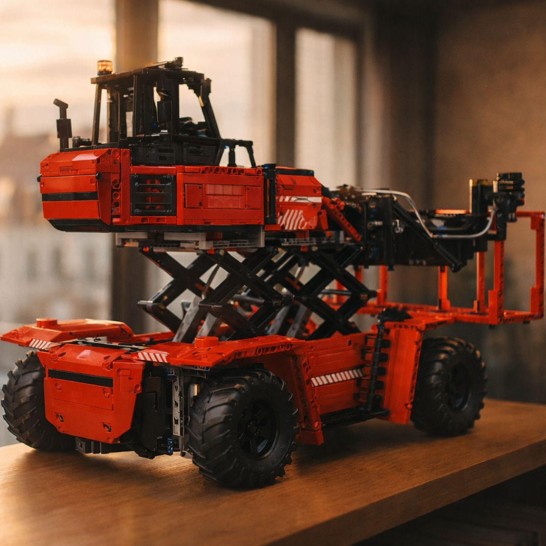 Empilhadeira de Contêineres Vermelha (4.878 peças)