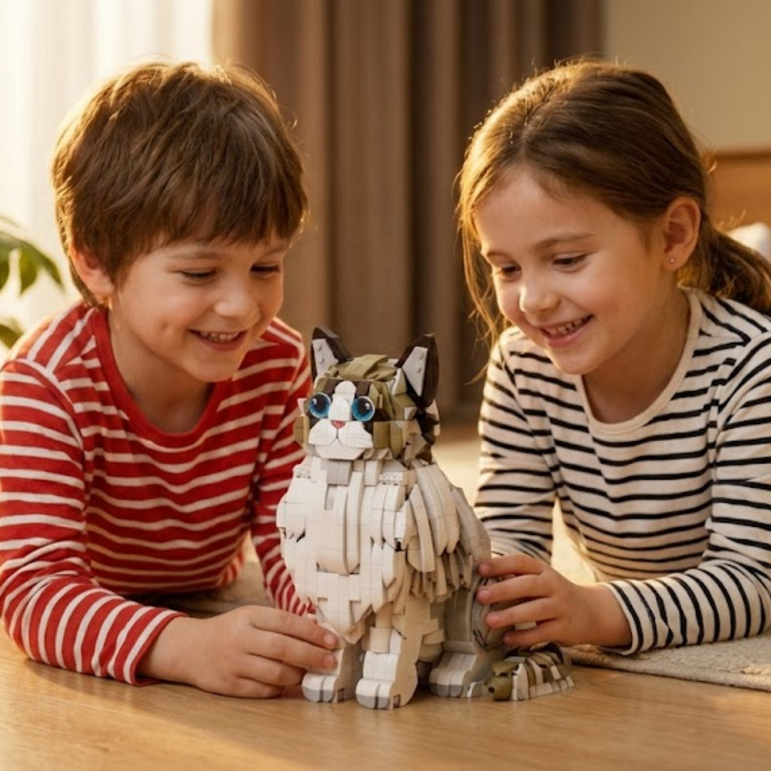 O Companheiro Perfeito: Gato Ragdoll (1438 peças)