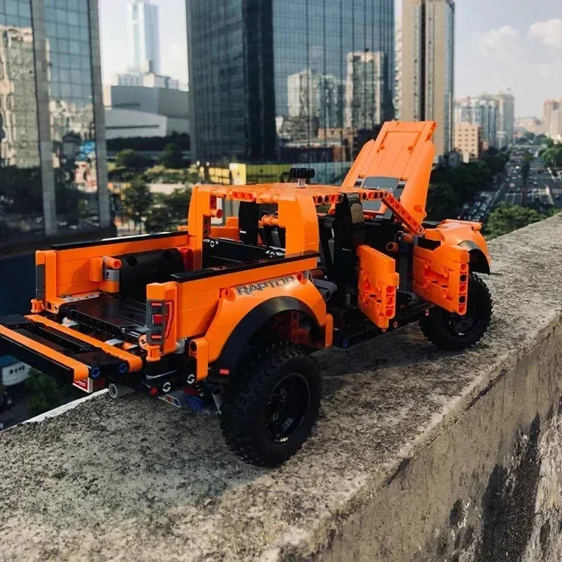 (68% OFF) Ford Raptor F-150 com mecânica real e um Motor V6 com pistões que se movimentam (1379 peças) - Brics Craft