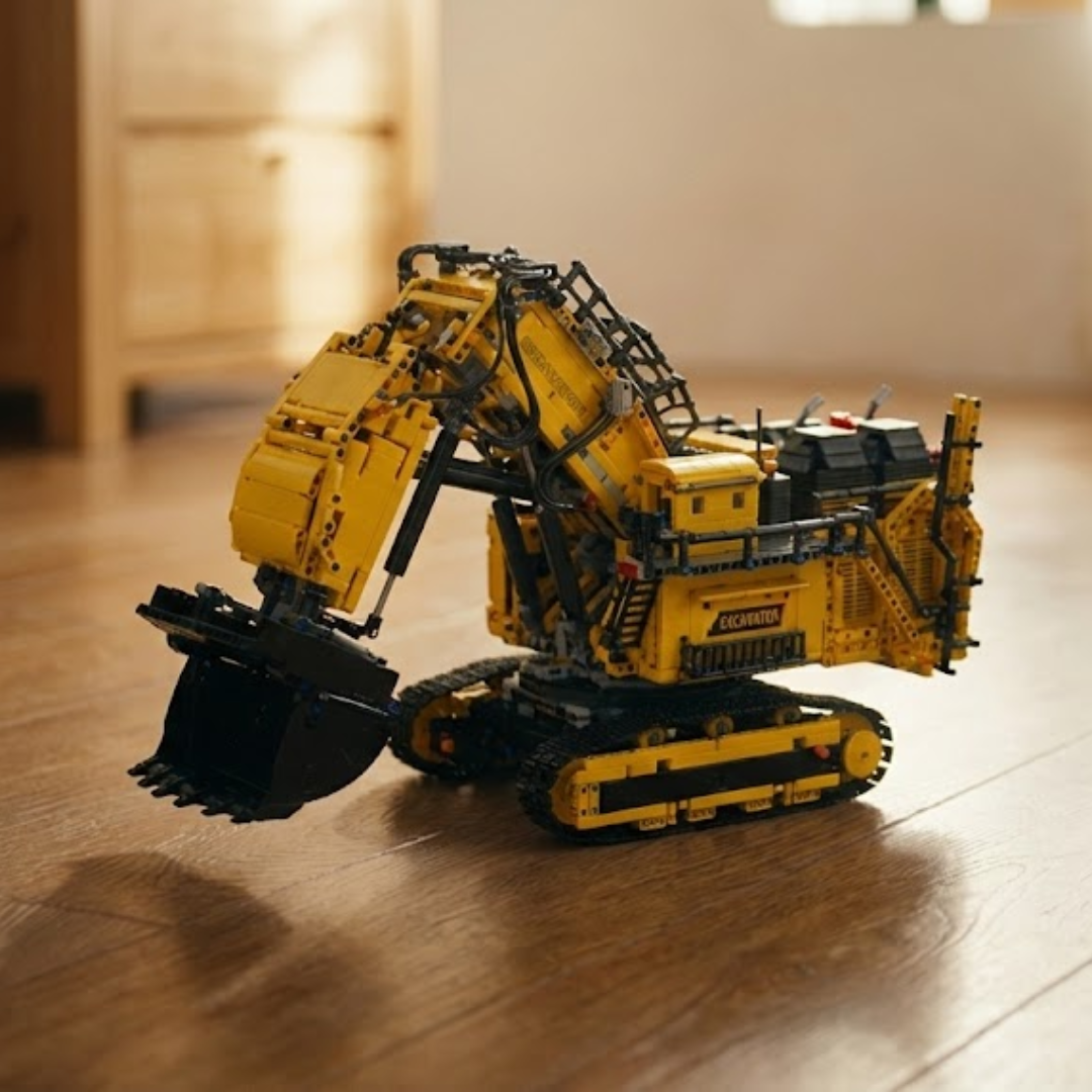 Escavadeira - Liebherr R 9800 Amarela (4767 peças)