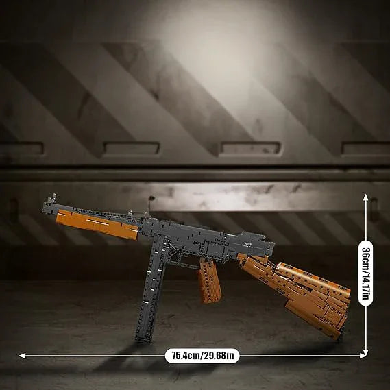 Submetralhadora Tommy Gun (1208 peças)