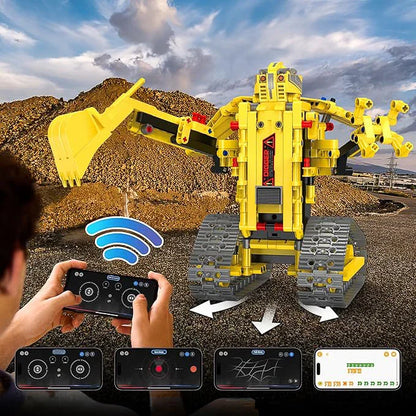 5 Carros de Construção Motorizados em 1 (555 peças)