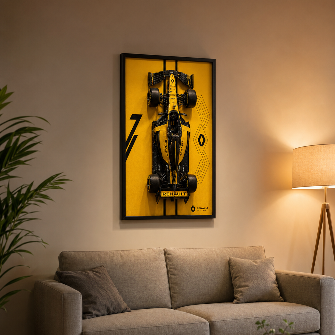 Quadro de Acrílico para F1 Renault