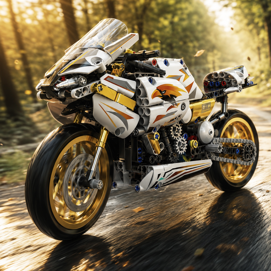 Moto Sport Platinum Warrior (574 peças)