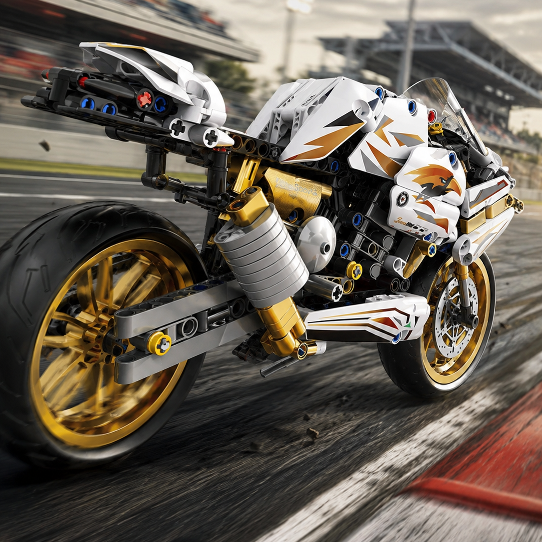 Moto Sport Platinum Warrior (574 peças)