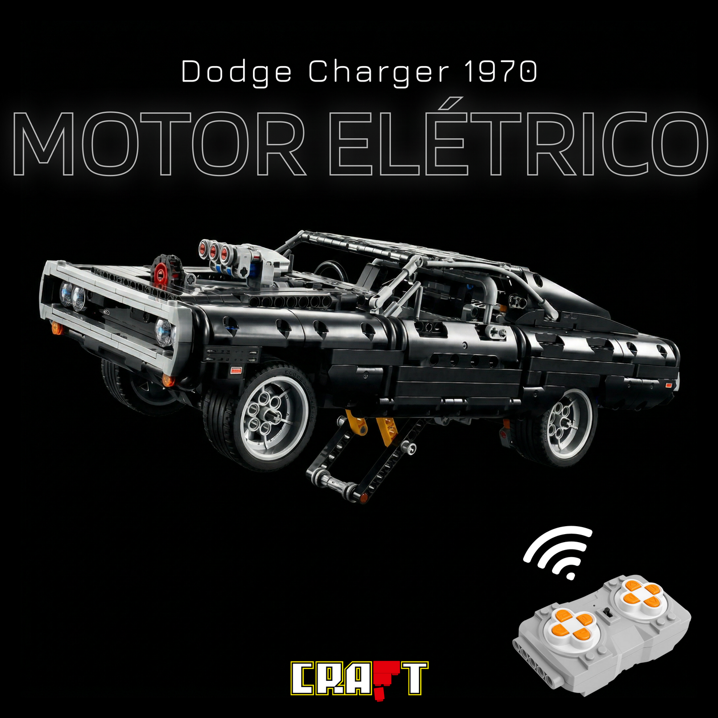 Kit Motor Elétrico para o Dodge Charger 1970 de Velozes e Furiosos