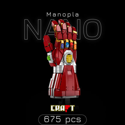 Manopla de Nanotecnologia do Tony Stark (675 peças)