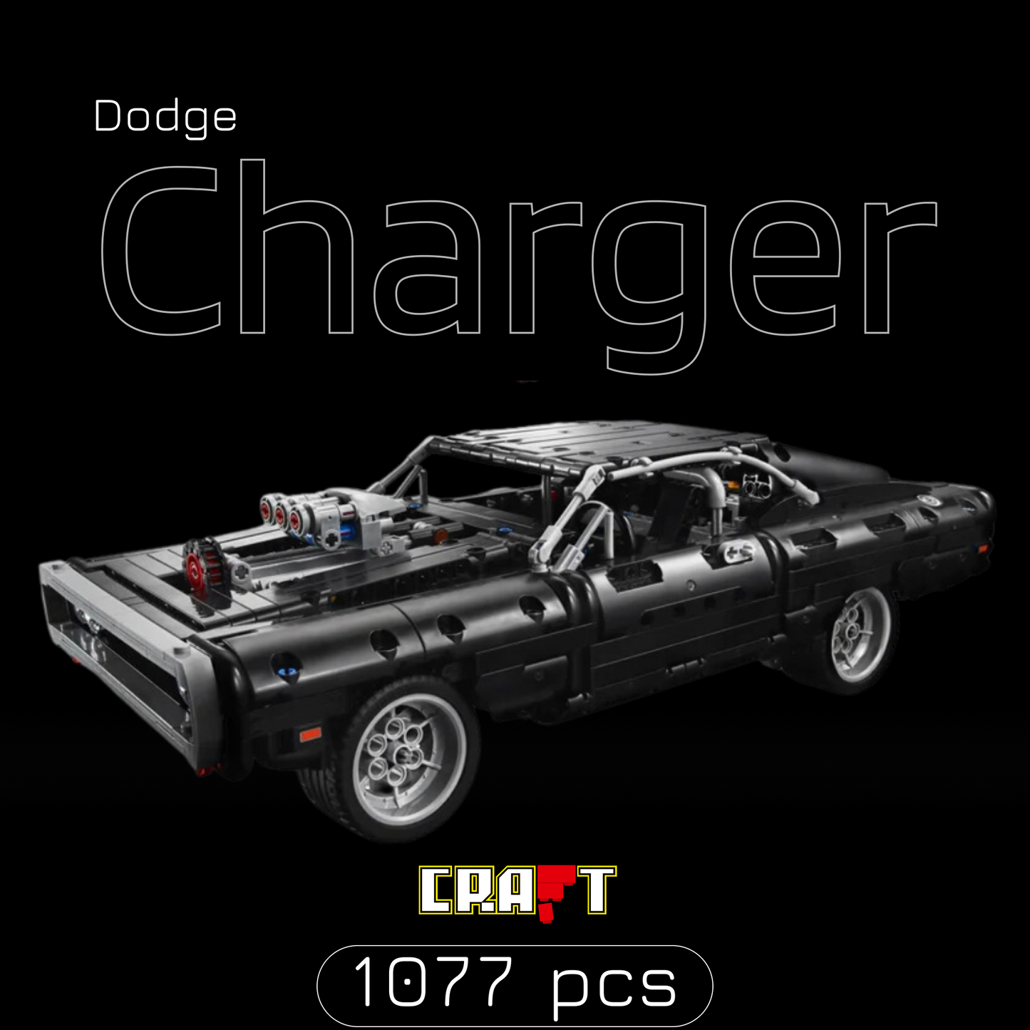Dodge Charger 1970 - Velozes e Furiosos (1077 peças)