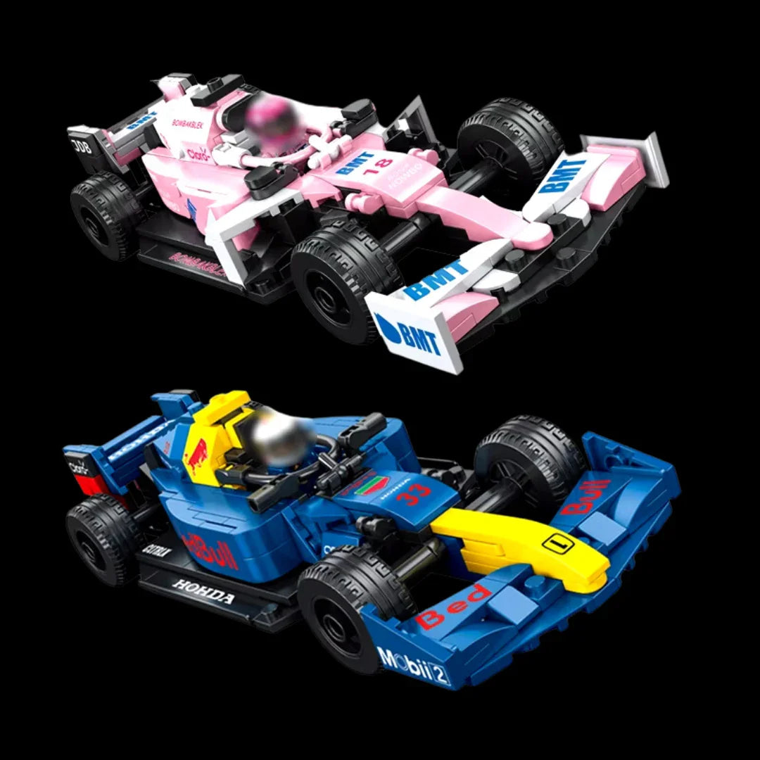 Compre Junto! Quatro miniaturas de Fórmula 1 + Quatro Pilotos de Corrida (Ferrari SF90, McLaren, Force India VJM10, Red Bull RB16B)