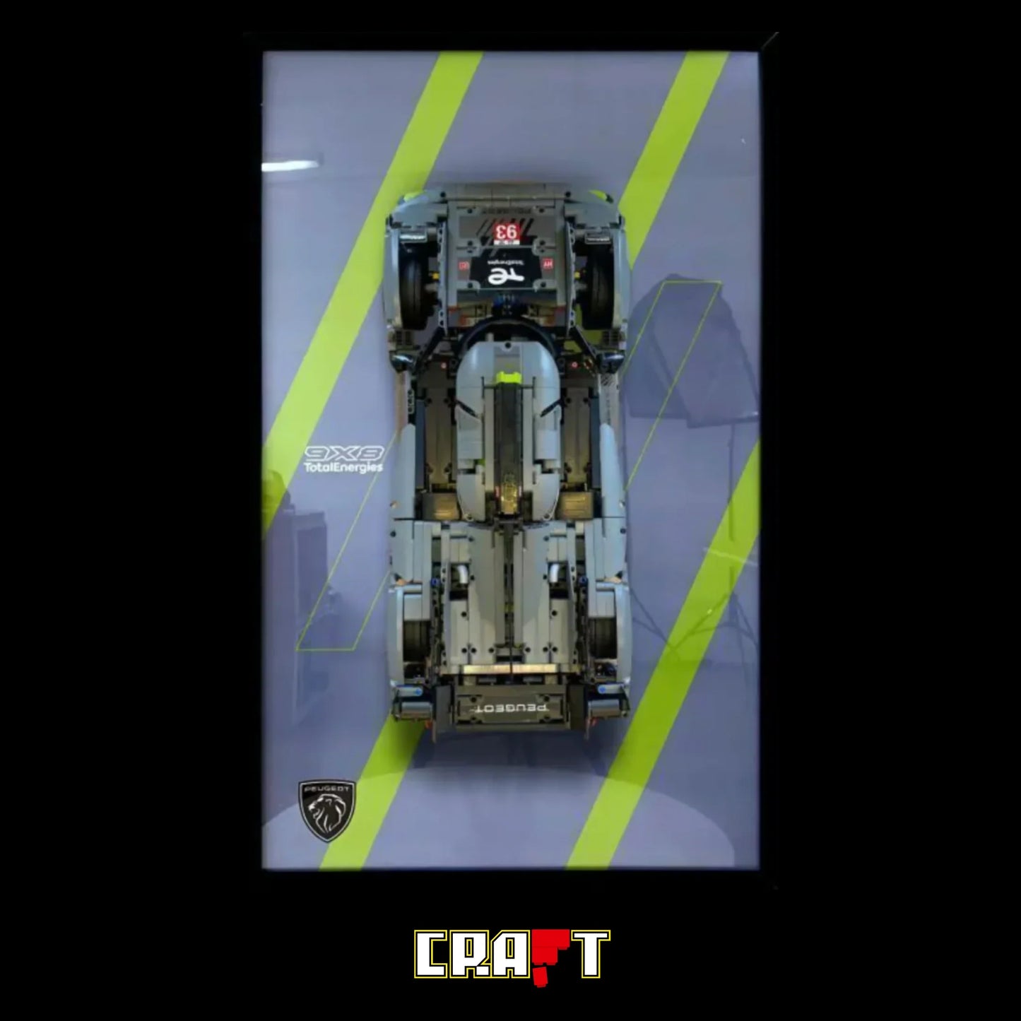 Quadro de Acrílico - Peugeot 9X8 Hypercar