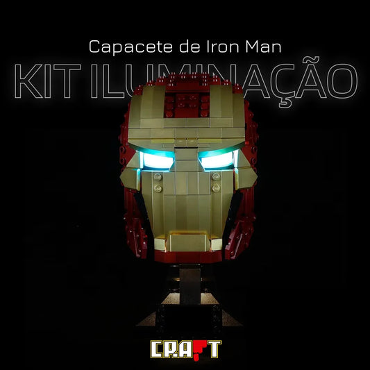 Iluminação para a Capacete de Iron Man