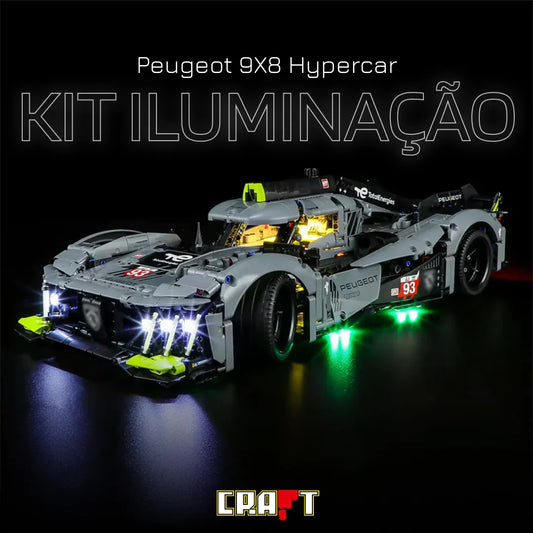 Iluminação para o Peugeot 9X8 Hypercar
