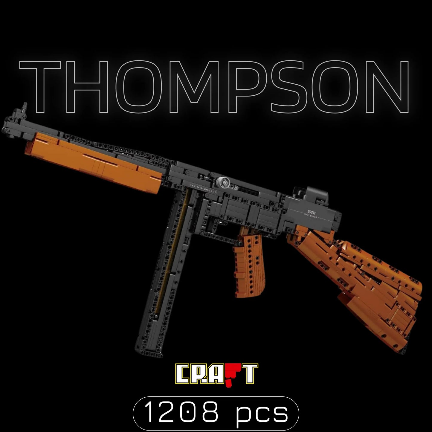 Submetralhadora Tommy Gun (1208 peças)