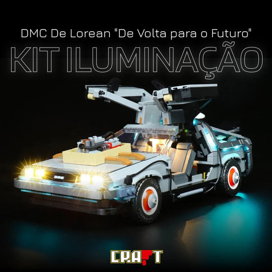 Iluminação para o DMC De Lorean do "De Volta para o Futuro"