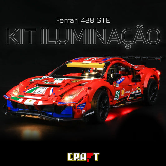 Iluminação para a Ferrari 488 GTE