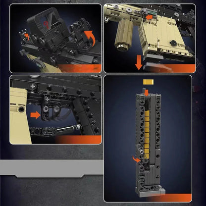 Submetralhadora Uzi (1558 peças)