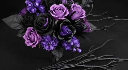 Buquê de Flores roxas (822 peças)