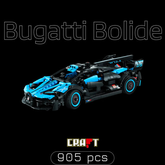 Bugatti Bolide Agile Blue (905 pçs) - Brics Craft