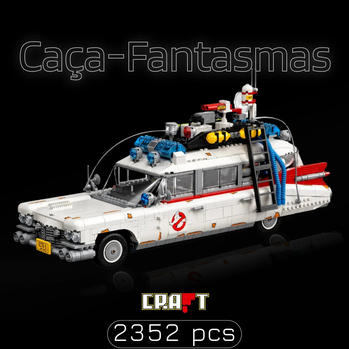 Cadillac ECTO-1 dos Caça-Fantasmas (2352 Pcs) - Brics Craft