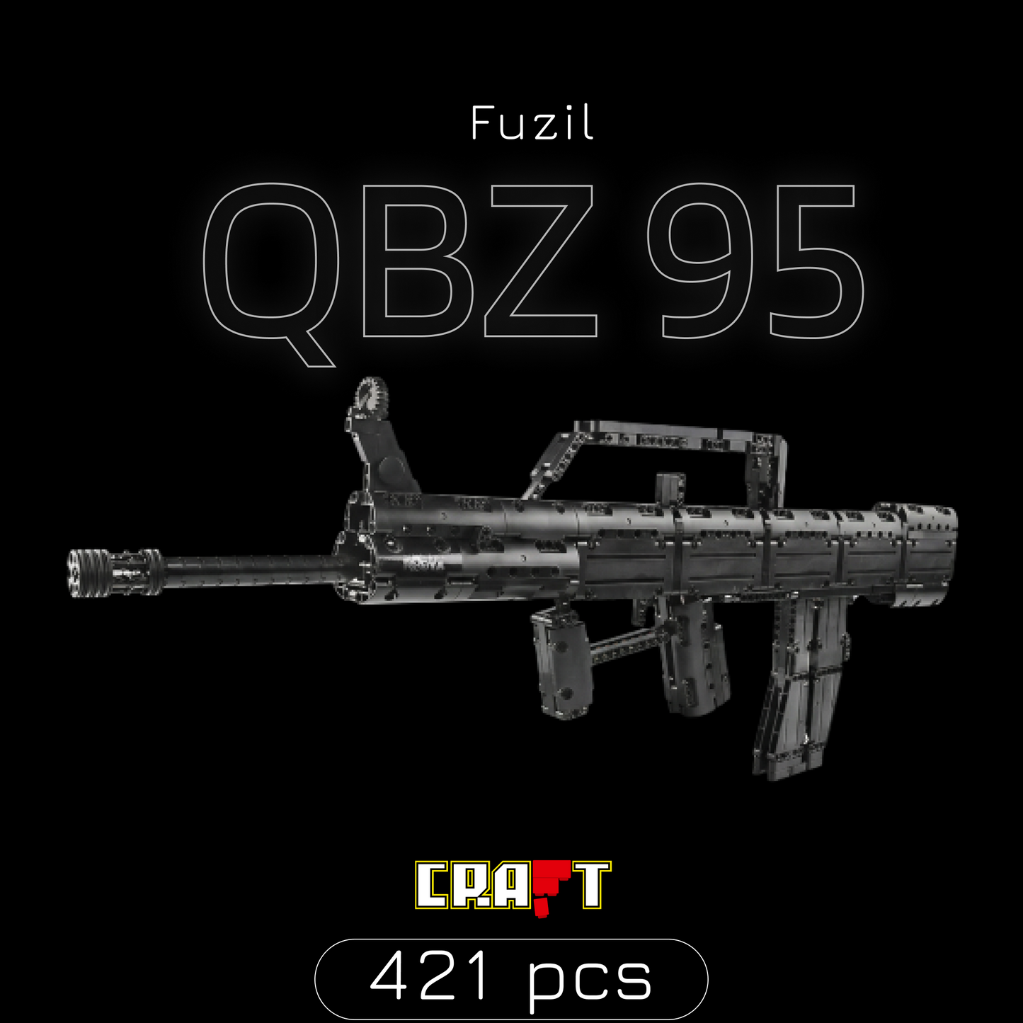 Fuzil QBZ 95 (787 Peças)