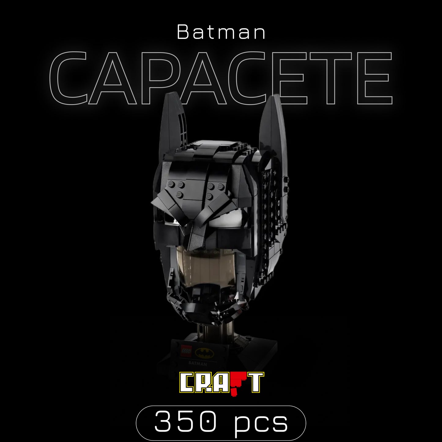 Capacete do Batman (410 peças)