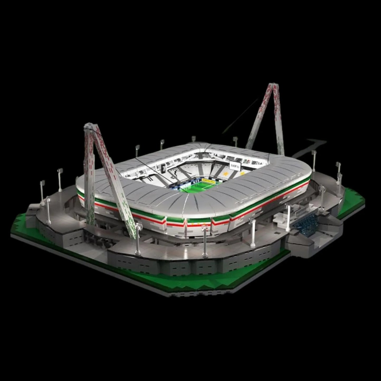 estádio de futebol 3638 pcs - Brics Craft