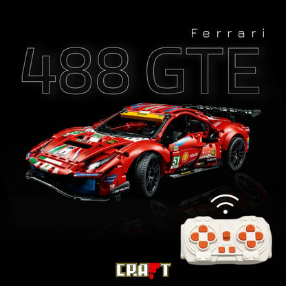 Ferrari 488 GTE (1677 pçs) OFF - Brics Craft