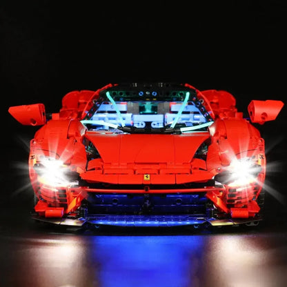 Ferrari Daytona SP3 Vermelha (3778 peças) - Brics Craft