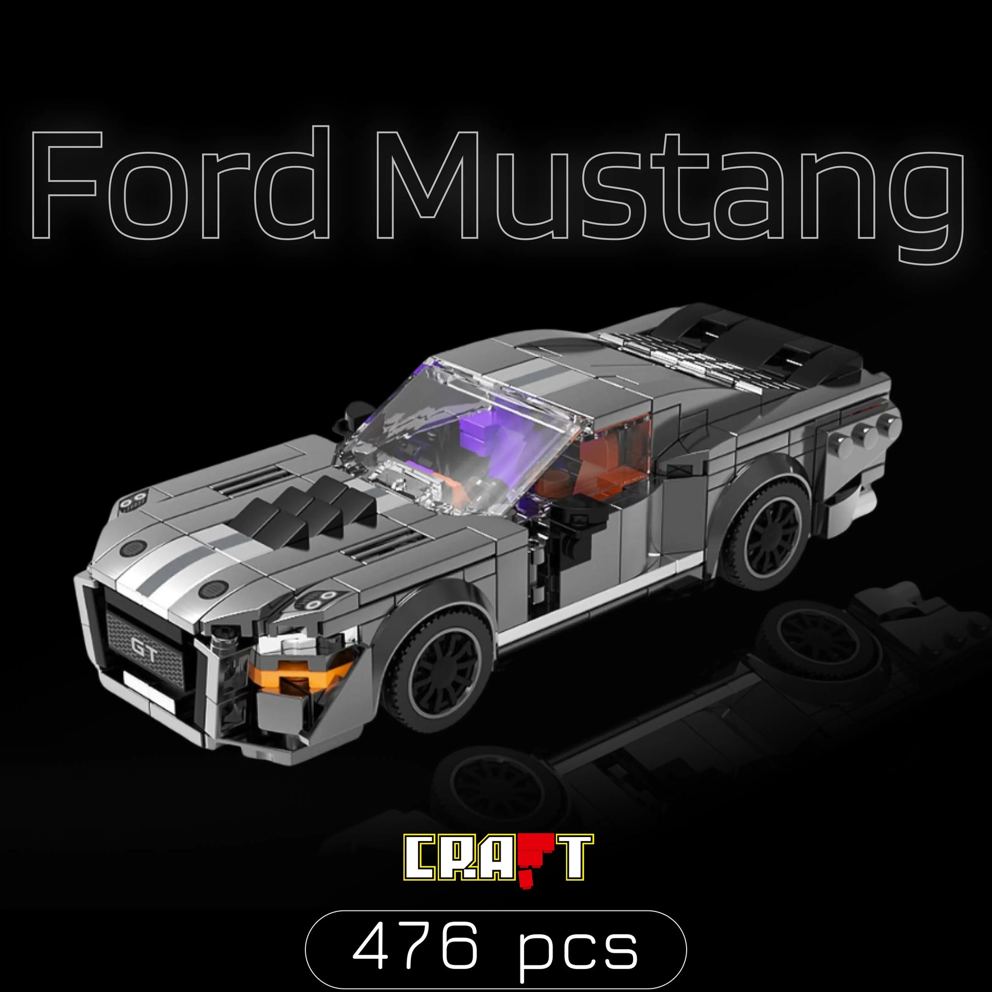 Ford Mustang Shelby GT500 (476 pcs) - Brics Craft