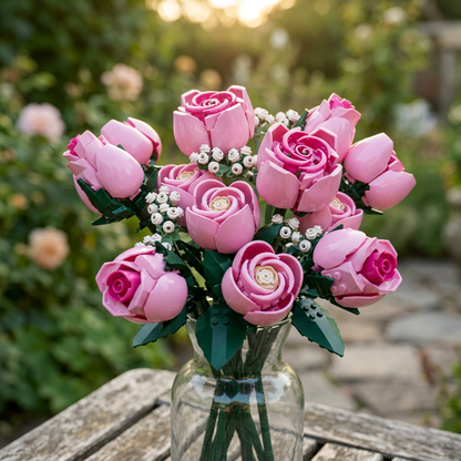 Buquê Rosa Eterno (789 peças)